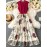 Vestido floral vermelho e branco elegante com painéis de malha - Sem mangas, cintura peplum, detalhe de fita, perfeito para férias e saídas de primavera/verão, vestido de férias | Vestido com estampa floral | Detalhe bordado, vestido com estampa floral