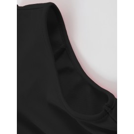 Vestido midi elegante com decote profundo e ombros descobertos para mulheres - Cintura de um ombro, verde vibrante, perfeito para festas e eventos de moda
