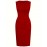 1pc Vestido Lápis Elegante de Poliéster Cor Lisa para Mulheres - Gola Redonda, Tecido de Malha, Versátil para Todas as Estações