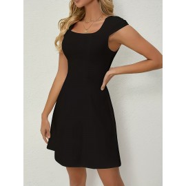YY1222012 Vestido Elegante de Cor Sólida