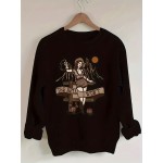 Moletom Feminino Estilo Western com Estampa - 