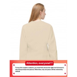 Suéter de poliéster para amantes, estampa de Feliz Ano Novo para o Dia dos Namorados, moda casual para casa, suéter solto e confortável de manga longa para amantes, top esportivo casual de primavera e outono, adequado para homens e mulheres, como pre