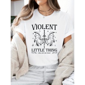 T-shirt de 180g para mulheres, Dia de São Patrício, Aniversário de Páscoa, Estilo Oversized para Mulheres, T-shirt Violenta e Pequena, T-shirt de Amante de Livros de Fantasia de Quarto Asas, Camiseta Gráfica de Dragão, T-shirt de Leitor de Livros, T-shirt