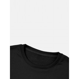 Moletom Casual Feminino de Gola Redonda Oversized - Estampa Geométrica Rosa Suave, Corte Relaxado, Lavável à Máquina, Conforto para Todas as Estações, Blusa Clássica para Senhoras, Tecido Respirável, Pulôver Elegante