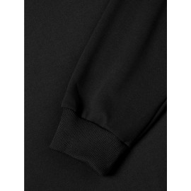 Moletom Casual Feminino de Gola Redonda Oversized - Estampa Geométrica Rosa Suave, Corte Relaxado, Lavável à Máquina, Conforto para Todas as Estações, Blusa Clássica para Senhoras, Tecido Respirável, Pulôver Elegante