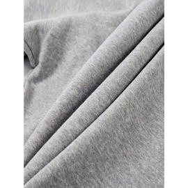 Moletom Casual Feminino de Gola Redonda Oversized - Estampa Geométrica Rosa Suave, Corte Relaxado, Lavável à Máquina, Conforto para Todas as Estações, Blusa Clássica para Senhoras, Tecido Respirável, Pulôver Elegante