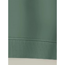 Moletom Casual Feminino de Gola Redonda Oversized - Estampa Geométrica Rosa Suave, Corte Relaxado, Lavável à Máquina, Conforto para Todas as Estações, Blusa Clássica para Senhoras, Tecido Respirável, Pulôver Elegante