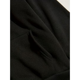 Abóbora de disco com laço, folhas de outono, rosa, Halloween, mulheres, moletom de grandes dimensões, estampa nas costas.