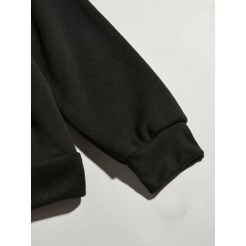 Abóbora de disco com laço, folhas de outono, rosa, Halloween, mulheres, moletom de grandes dimensões, estampa nas costas.