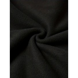 Moletom feminino Y2K elegante com gráfico de rato dos desenhos animados, Moletom com capuz de gola redonda, Top casual esportivo de manga comprida com gola redonda, Poliéster, Todas as estações, Tamanho adulto, Tecido de malha, Material elástico