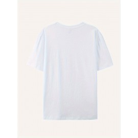 Salto Alto com Pérolas Camisetas Femininas, Camisetas Estampadas Casuais Confortáveis para Casa, Camisetas Casuais de Manga Curta - Camisetas Femininas Confortáveis e Energéticas para o Verão, Uso Diário.