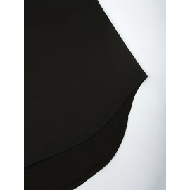 Moletom Casual Preto Feminino com Capuz e Estampa de Coração Branco - Mangas Morcego, Cordão Ajustável no Capuz, Top Leve e Elástico para o Verão, Lavável à Máquina