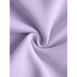 Camiseta de malha feminina de corte redondo e cor sólida para outono e inverno, com mangas longas e estilo casual.