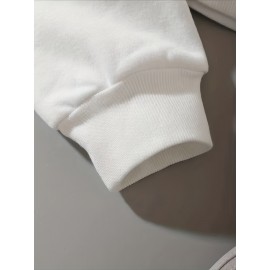 Moletom com capuz gráfico Brooklyn Nova Iorque para mulheres - Casual com fecho de correr e cordão, forro térmico, bolso dividido, manga comprida - Branco