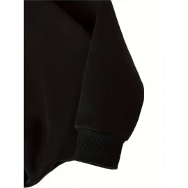 Camiseta desportiva versátil e elegante, com capuz confortável e bolsos para o outono e inverno, roupa ativa para mulheres, lavável à máquina, 250g