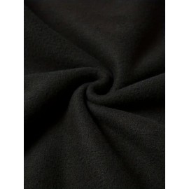 1pc Moletom Canguru Casual Feminino com Estampa 