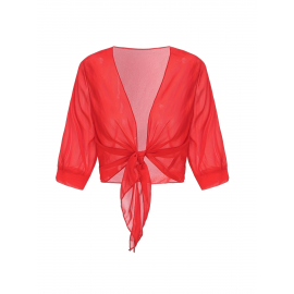 Xale Elegante de Poliéster Transparente com Detalhe de Laço na Frente – Acessório de Vestido Versátil, Leve e Respirável, Perfeito para Eventos de Primavera/Verão/Outono, Realçador de Roupa Estiloso|Xale com Laço na Frente|Textura Lisa e Brilhante, Xale C
