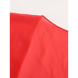 Xale Elegante de Poliéster Transparente com Detalhe de Laço na Frente – Acessório de Vestido Versátil, Leve e Respirável, Perfeito para Eventos de Primavera/Verão/Outono, Realçador de Roupa Estiloso|Xale com Laço na Frente|Textura Lisa e Brilhante, Xale C