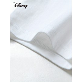Camiseta Feminina Disney Oficial Vintage Castelo Gráfico - IN MY DISNEY VERA Retro, Blusa Casual Gola Redonda para Mulheres, Trajes de Fãs da Disney, Festas e Looks Casuais, Tecido Impresso Durável