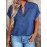 Blusa Elegante Feminina com Decote em V e Mangas Morcego - Top Leve e Respirável de Cor Sólida para Primavera/Verão, Lavável à Máquina, Casual a Formal