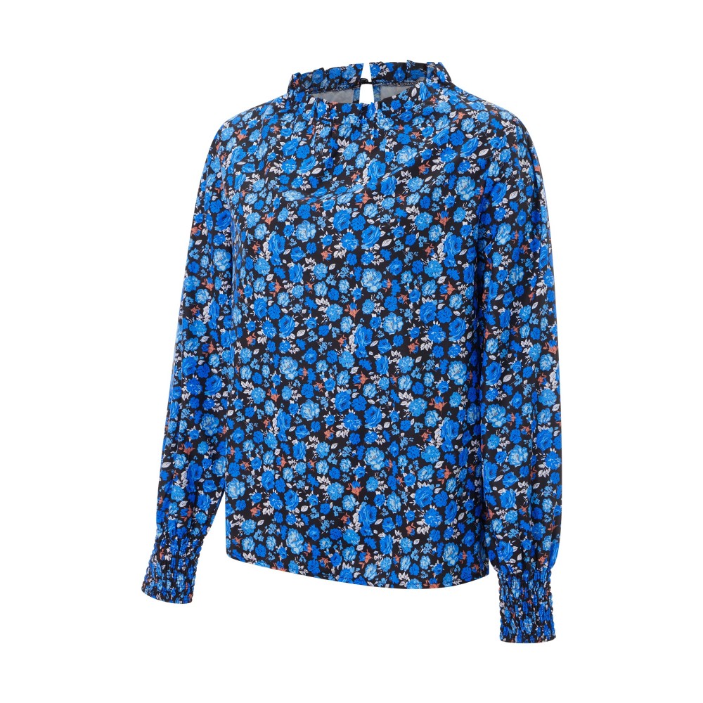 Camisetas Femininas de Manga Longa Estampadas Florais Blusas da Moda Tops Casuais Primavera Outono Streetwear