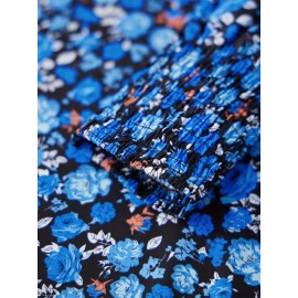 Camisetas Femininas de Manga Longa Estampadas Florais Blusas da Moda Tops Casuais Primavera Outono Streetwear