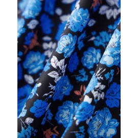 Camisetas Femininas de Manga Longa Estampadas Florais Blusas da Moda Tops Casuais Primavera Outono Streetwear