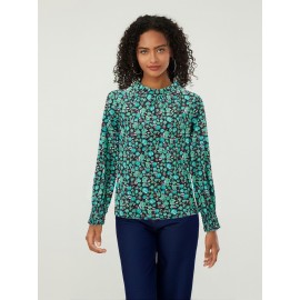 Camisetas Femininas de Manga Longa Estampadas Florais Blusas da Moda Tops Casuais Primavera Outono Streetwear