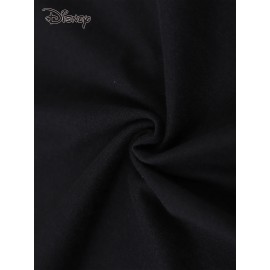 Camiseta Oficial Disney Minnie Mouse Feminina - Algodão Macio com Laço Vermelho e Estampa de Cogumelo - Roupa Leve para Festas, Presente de Aniversário, Moda Casual Verão, Tecido Respirável, Merchandise Oficial da Disney para Adultos