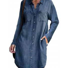 Jaqueta de poliéster de denim para mulheres é confortável e elegante para atividades ao ar livre, tecido respirável é elegante e casual, roupa feminina moderna