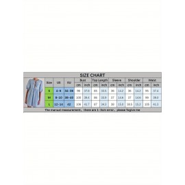Vestido Leve Feminino de Verão - Fechamento com Amarração Frontal, Barra Flare para Festa ou Dia a Dia - Tecido Não Transparente e Fácil Cuidado - Roupas Prontas para Vestir, Mangas Bufantes, Material Médio Elasticidade