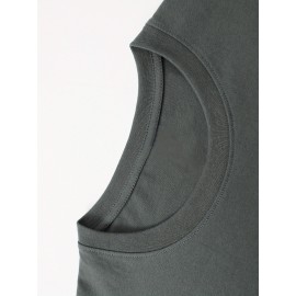 O presente de volta às aulas começa a ser devolvido. 1 peça nova camiseta de algodão puro de verão para homem, top de manga curta impresso de dupla face, branco, ameixa, vermelho, preto, cinza, azul marinho, adequado para casa, exterior, festa, desporto, 