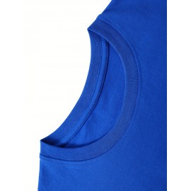 O presente de volta às aulas começa a ser devolvido. 1 peça nova camiseta de algodão puro de verão para homem, top de manga curta impresso de dupla face, branco, ameixa, vermelho, preto, cinza, azul marinho, adequado para casa, exterior, festa, desporto, 
