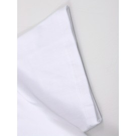 O presente de volta às aulas começa a ser devolvido. 1 peça nova camiseta de algodão puro de verão para homem, top de manga curta impresso de dupla face, branco, ameixa, vermelho, preto, cinza, azul marinho, adequado para casa, exterior, festa, desporto, 