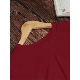 T-shirt estampada para homem, com corte simples e destaque em masculinidade, feita de algodão puro, combina cores sólidas com estampas vibrantes, confortável e respirável, um clássico essencial de verão.