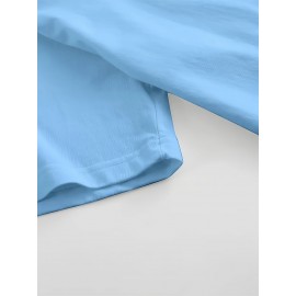 T-shirt estampada para homem, com corte simples e destaque em masculinidade, feita de algodão puro, combina cores sólidas com estampas vibrantes, confortável e respirável, um clássico essencial de verão.