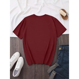 T-shirt estampada para homem, com corte simples e destaque em masculinidade, feita de algodão puro, combina cores sólidas com estampas vibrantes, confortável e respirável, um clássico essencial de verão.