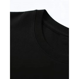 Camiseta de Algodão Masculina Personalizável - Desenho Gráfico 