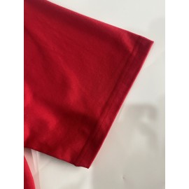 Camiseta de algodão puro de 220g de espessura premium com estampa de cigarro, camiseta casual de algodão penteado para homens, camiseta de gola redonda de mangas curtas, com uma certa espessura adequada para usar no verão