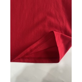 Camiseta de algodão puro de 220g de espessura premium com estampa de cigarro, camiseta casual de algodão penteado para homens, camiseta de gola redonda de mangas curtas, com uma certa espessura adequada para usar no verão