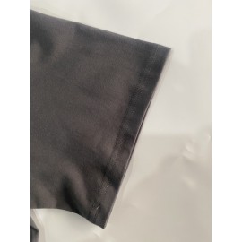Camiseta de algodão puro de 220g de espessura premium com estampa de cigarro, camiseta casual de algodão penteado para homens, camiseta de gola redonda de mangas curtas, com uma certa espessura adequada para usar no verão