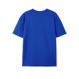Camiseta de algodão puro de 220g de espessura premium com estampa de cigarro, camiseta casual de algodão penteado para homens, camiseta de gola redonda de mangas curtas, com uma certa espessura adequada para usar no verão