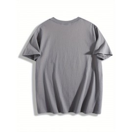 T-shirt de gola redonda para homem, branco, edição limitada, impressão dourada, casual, streetwear