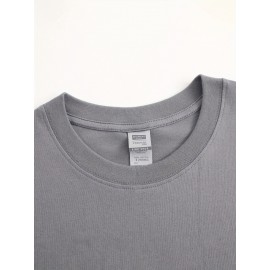 T-shirt de gola redonda para homem, branco, edição limitada, impressão dourada, casual, streetwear
