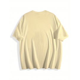 T-shirt de gola redonda para homem, branco, edição limitada, impressão dourada, casual, streetwear