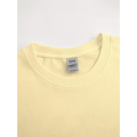 T-shirt de gola redonda para homem, branco, edição limitada, impressão dourada, casual, streetwear
