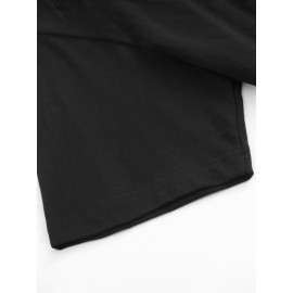 T-shirt de gola redonda para homem, branco, edição limitada, impressão dourada, casual, streetwear