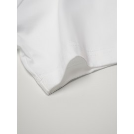 Camiseta Masculina 100% Algodão com Estampa Gráfica - Estilo Esportivo Casual Gola Redonda Manga Curta com 
