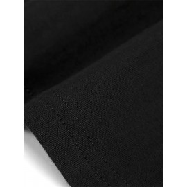 T-shirt masculina 100% algodão com estampa de pôr do sol em Havaí e árvore de coco. T-shirt casual de manga curta para férias na praia. Adequado para saídas casuais, desportos e vestuário casual.