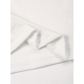 Camiseta Masculina Casual de Algodão com Estampa Geométrica de Águia - Gola Redonda, Essencial para o Verão, Lavável na Máquina, Tecido Confortável e Durável